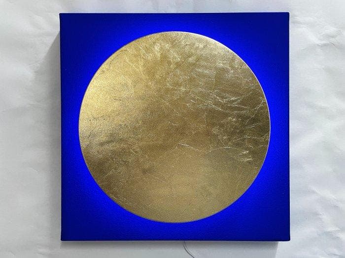 Bruno Bani (1964) - Eclisse totale Foglia oro, Antiek en Kunst, Kunst | Schilderijen | Modern