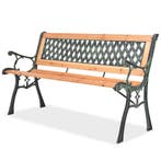 vidaXL Tuinbank 122 cm hout, Tuin en Terras, Tuinbanken, Verzenden, Nieuw, Hout