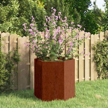 vidaXL Plantenbak roestig 40x40x45 cm cortenstaal, Verzenden, Minder dan 60 cm, Nieuw, Metaal