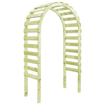 vidaXL Pergola 130x60x230 cm geïmpregneerd grenenhout, Verzenden, Nieuw
