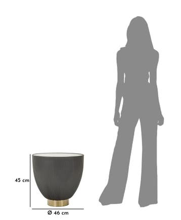 ELGE SALONTAFEL CM Ø 46X45 - 1428630003, Huis en Inrichting, Tafels | Salontafels, Ophalen of Verzenden, Nieuw
