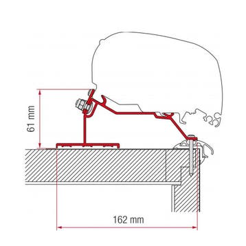 Fiamma Caravan Roof Adapter 500 F65/F80, Ophalen of Verzenden, Nieuw, Fiamma