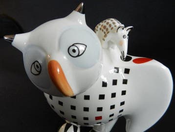 Villeroy & Boch - Rosemarie Benedikt - sculptuur, Eule mit, Antiek en Kunst, Antiek | Glas en Kristal