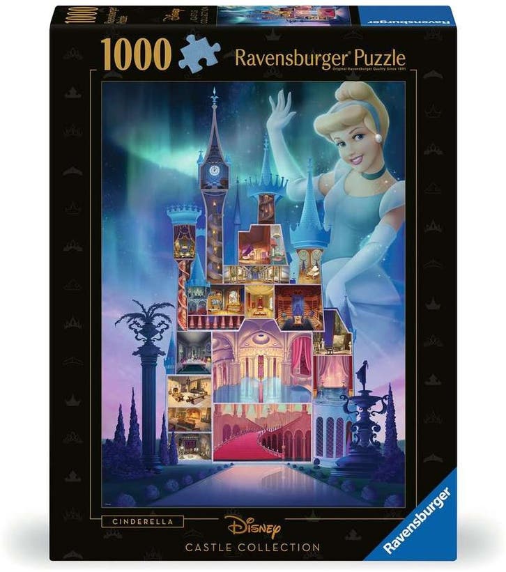 Disney Castles - Cinderella Puzzel (1000 stukjes) |, Hobby en Vrije tijd, Denksport en Puzzels, Nieuw, Verzenden