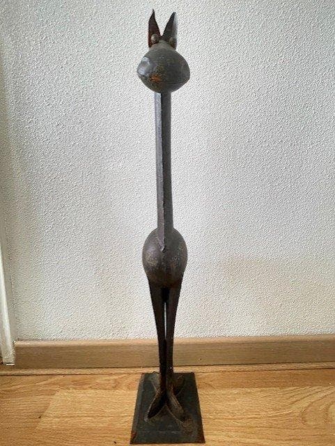 Beeld, Giraffe - 64 cm - IJzer, Antiek en Kunst, Curiosa en Brocante