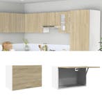 vidaXL Bovenkast Lyon 60x31x40 cm bewerkt hout sonoma, Verzenden, Nieuw, Bruin