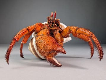 Witte gevlekte heremietkreeft Volledig skelet met schedel -, Verzamelen, Nieuw
