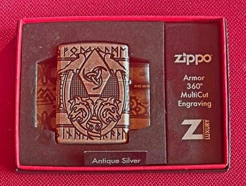 Zippo - Aansteker - Verzilverd, Nieuw