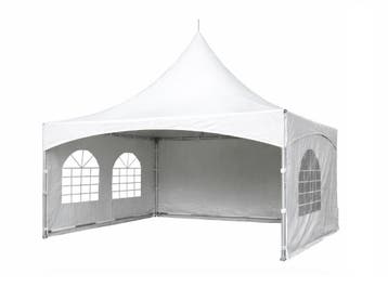 Stijlvolle PAGODE KEDER TENT RONDE PALEN - INCL ZIJWANDEN..., Verzenden, Nieuw