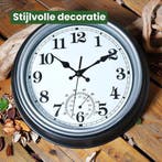 2dekans | Lucht Buitenklok - Waterdicht - Tuinklok - Retro, Ophalen of Verzenden, Zo goed als nieuw