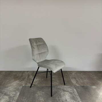 bert plantagie Set Van 4 Eetkamerstoelen Canvas - Ongebruikt, Ophalen of Verzenden, Zo goed als nieuw, Grijs, Vier