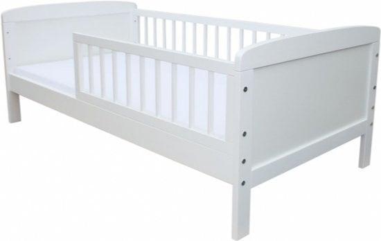 Peuterbed Wit 140x70 | Uitvalbeveiliging | Nieuw | OP=OP, Kinderen en Baby's, Kinderkamer | Bedden, 70 tot 85 cm, 140 tot 160 cm