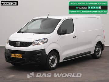 Fiat Scudo 145pk L2H1 Airco Cruise Parkeersensoren Euro6 L2, Stof, Gebruikt, Euro 6, Wit