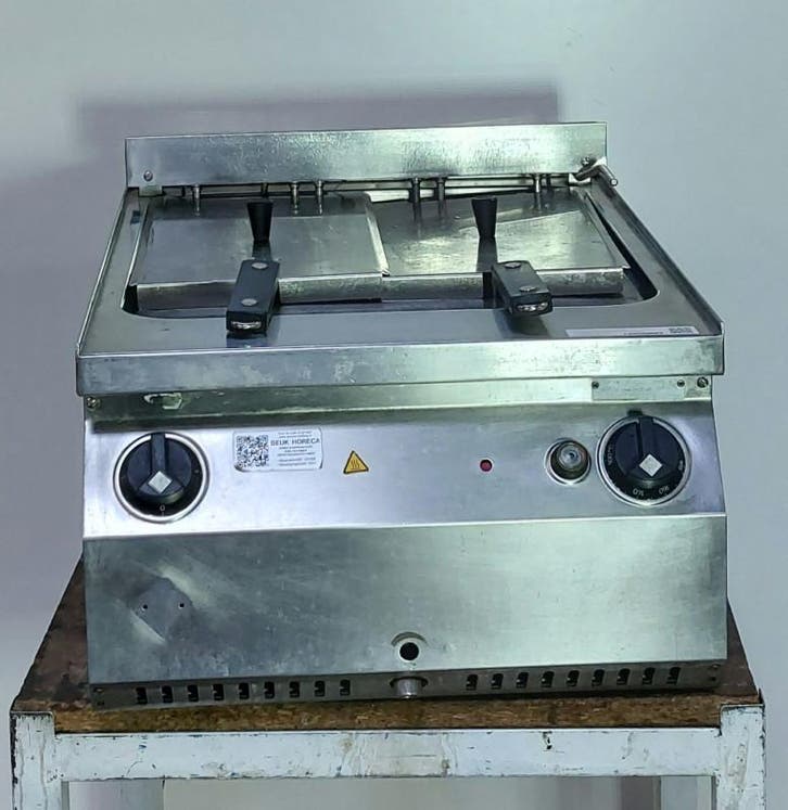 Occasion MKN dubbel friteuse, Zakelijke goederen, Horeca | Keukenapparatuur, Gebruikt, Ophalen