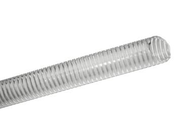Opal pvc transparante zuigslang met witte spiraal,, Verzenden, Nieuw