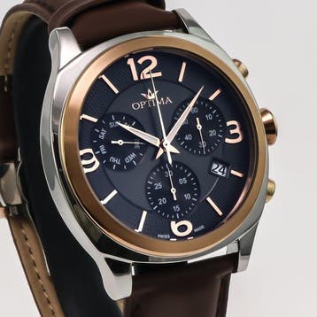 Optima - Swiss Made Chronograph - OSC449-SRL-4 - Zonder, Nieuw