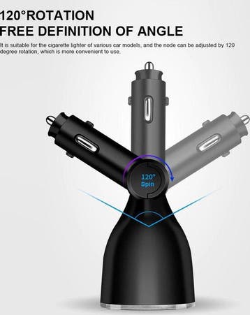 Auto USB oplader – Sigarettenaansteker splitter – 2-poorts, Ophalen of Verzenden, Nieuw