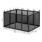 Insectennet 4 x 3 x 2 cm Zwart - 6 Ritsen, Tuin en Terras, Partytenten, Ophalen of Verzenden, Nieuw