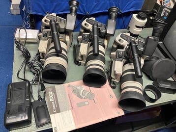 Canon Canovision Hi8 Camcorder Studio Lot - EX1Hi & EX2Hi