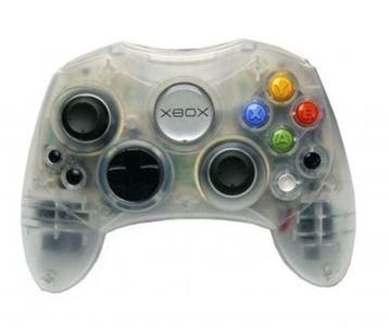 Microsoft Xbox Classic S Controller Crystal + Breakaway K..., Spelcomputers en Games, Ophalen of Verzenden, Zo goed als nieuw