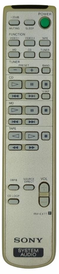 Afstandsbediening Sony rm-ex77 DHC-MD7 dhc-ex77md, Ophalen of Verzenden, Nieuw, Origineel
