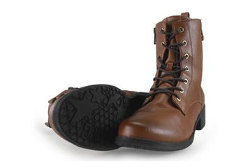Mustang Veterboots in maat 45 Bruin, Bruin, Verzenden, Overige typen, Zo goed als nieuw