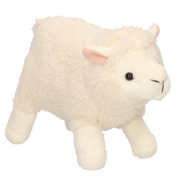 Pluche schaap knuffel - 19 cm - boerderij dieren, Verzenden, Nieuw