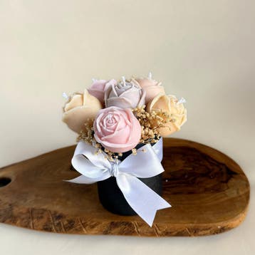 Mini Flower Box – handgemaakte bloemkaarsen, geurkaarsen, Verzenden, Nieuw, Kaars, Minder dan 25 cm
