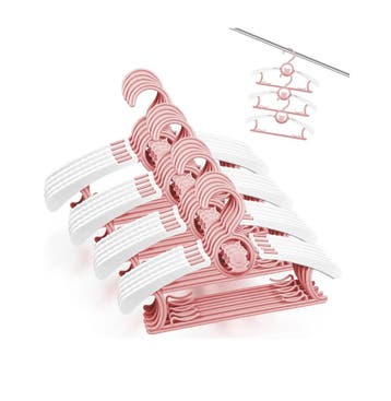 Fousenuk Set van 20 Kinderkleerhangers Roze, Antislip Kun..., Verzenden, Nieuw