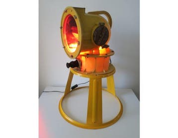 Staande lamp - Glas, Staal, Aluminium, Plastic - Een
