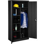 Lockerkast met 6 vakken en hanggedeelte - zwart, 80 cm, Verzenden, Nieuw