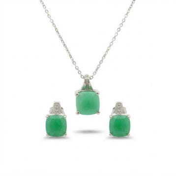 Zonder minimumprijs - 2-delige sieradenset Zilver - 5.40ct., Sieraden, Tassen en Uiterlijk