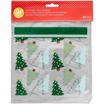 Wilton Uitdeelzakjes Hersluitbaar Kerstbomen 20st, Verzenden, Nieuw