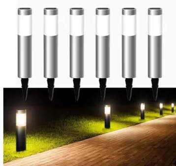 Set 1/2/4/6 Solar Vloerlampen – IP65 Waterdicht met Sensor T, Huis en Inrichting, Verzenden, Nieuw