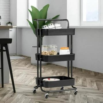 2dekans | Coast Trolley - Ijzer & ABS - Max. 60kg - 42 x 35, Ophalen of Verzenden, Zo goed als nieuw