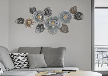 IJZEREN WANDPANEEL GRIJSTINTEN -A- CM 157,5X9X66,5, Ophalen of Verzenden, Nieuw