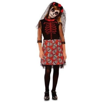 Day of the Dead jurkje rood - kind, Verzenden, Nieuw, Feestartikel