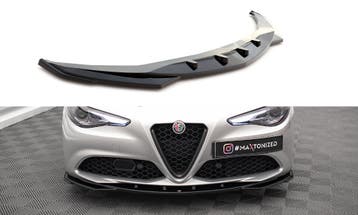 Voorspoiler V.2 Alfa Romeo Giulia Sport Maxton Glans Zwart, Ophalen of Verzenden, Nieuw