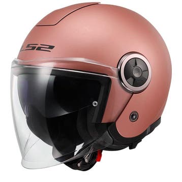 LS2 OF620 Classy Solid Mat Goud Roze Jethelm, Jethelm, Nieuw met kaartje, Overige merken, Heren