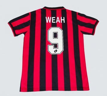 AC Milan - Serie A - George Weah - Voetbalshirt, Nieuw