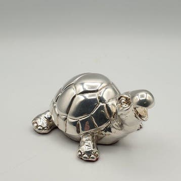 Tartaruga rivestita in Argento - Beeldje - Met zilver, Antiek en Kunst