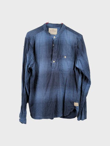 Hollister Overhemd Heren maat S Marineblauw Vintage, Ophalen of Verzenden, Zo goed als nieuw, Blauw, Hollister