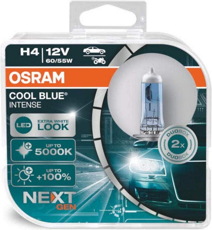 Osram H4 Cool Blue Intense 12V 60 55W Set, Auto diversen, Onderhoudsmiddelen, Ophalen of Verzenden