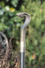 Wandelstok - cobra slang - Messing, Antiek en Kunst