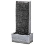 TRUUSK Tweelaagse Tuinfontein Met LED-verlichting - Pomp - G, Verzenden, Nieuw