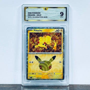 Pokémon Graded card - Pikachu - 30th Celebrations 035 –, Nieuw
