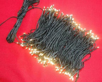 25 METER lichtsnoer met 250 WARM WITTE LED, Diversen, Kerst, Ophalen of Verzenden, Nieuw