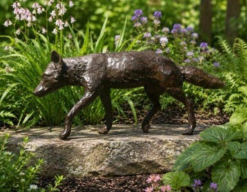 Sculptuuur voor buiten, The Fox Trot Large Bronze 74cm - 30, Antiek en Kunst