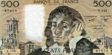 France Frankreich Pick 156 500 Francs Pascal 07 01/1982 Y..., Verzenden