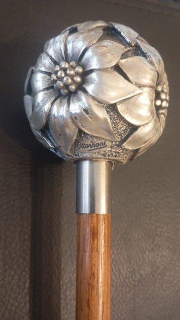 Wandelstok - .800 zilver, Antiek en Kunst